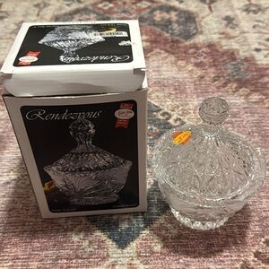 Vintage Rendezvous Crystal Candy Dish